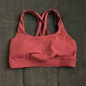 Lululemon Energy Bra. Medium Support. Dusty Rose Color